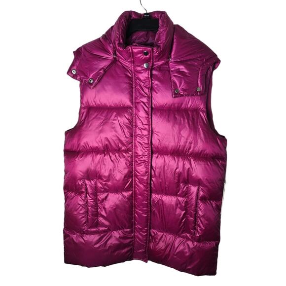 Kensie Jackets & Blazers - Kensie NWT Puffer Vest Size Medium Fuscha Pink